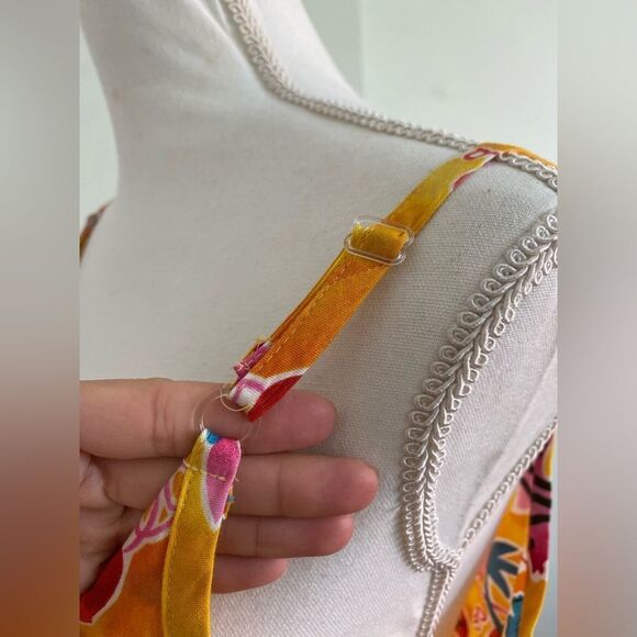 90s Hilo Hattie Hawaiian Original Spaghetti Strap Dress - Picture 8 of 9